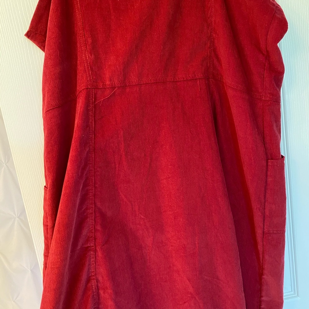 Red Corduroy Dress